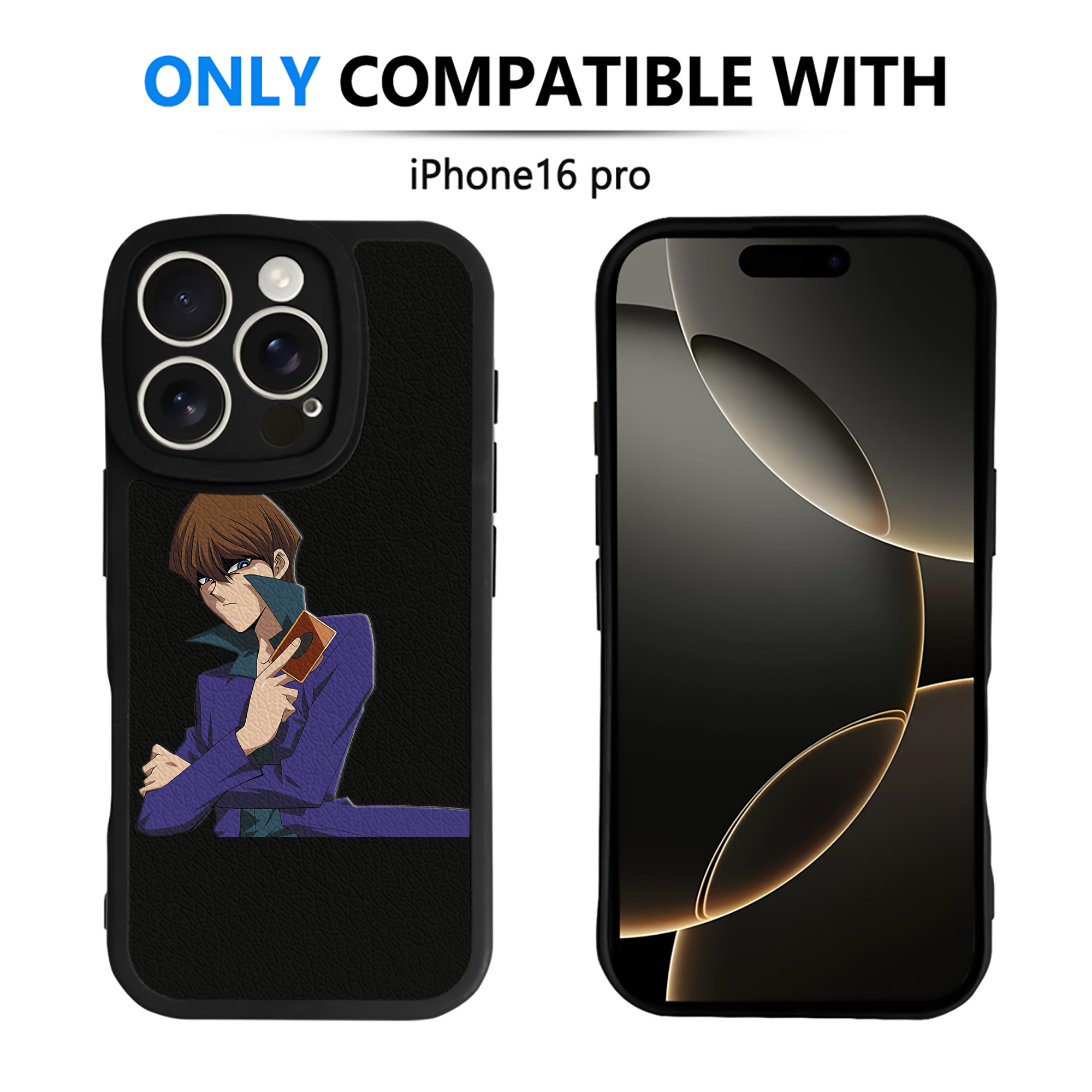 遊☆戯☆王 Yu-Gi-Oh! 【iPhone 16シリーズ対応】シリコンスマホケース（レザー調） 材質：シリコン